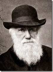 Charles Darwin looking rather sad at Dana Ullman