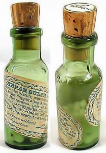 Wikimedia Commons Old homeopathic remedy, Hepar sulph.