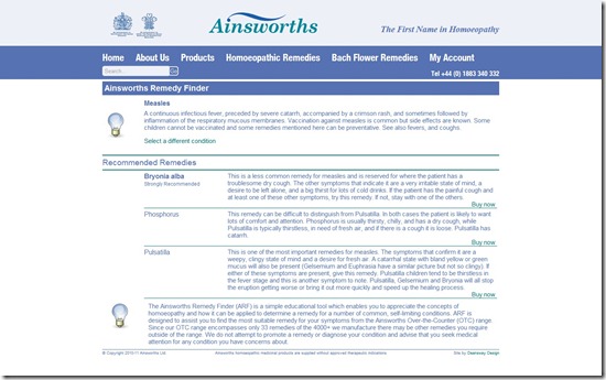 ainsworths measles